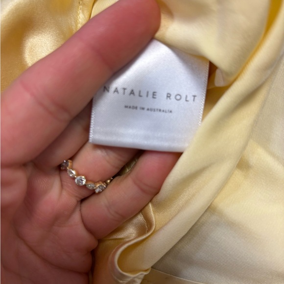Natalie Rolt | Angelica Gown in Lemon Size 1 Small NEW - Picture 6 of 7